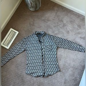 Women’s Authentic fendi button up shirt